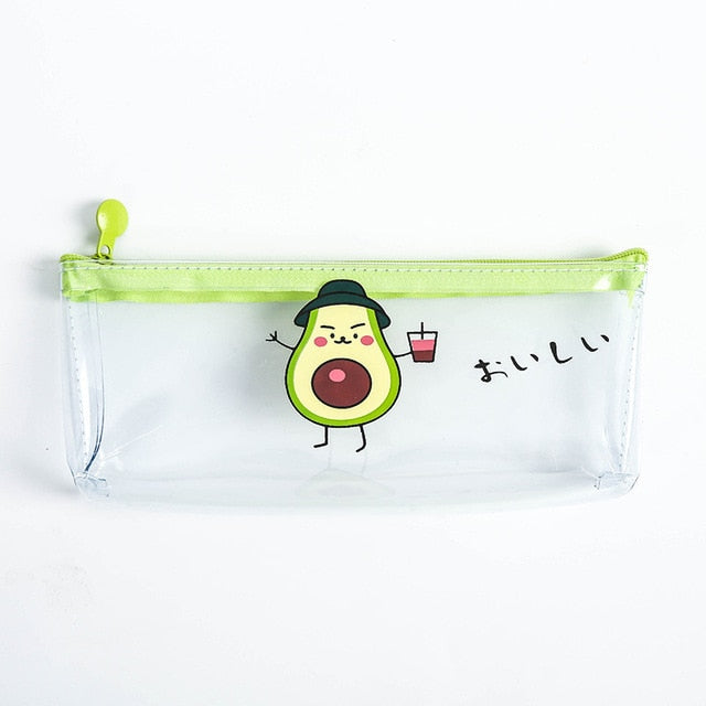 1 Pcs Pencil Case Avocado School Pencil Box Pencilcase Pencil Bag School Supplies Stationery