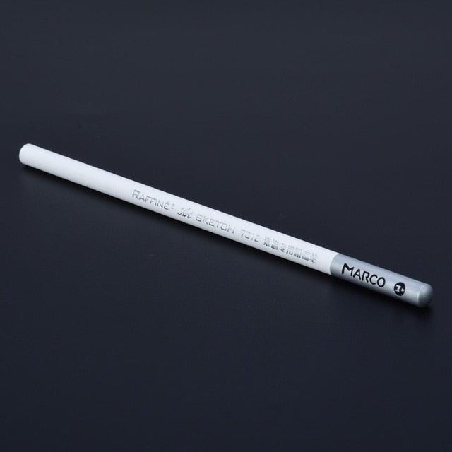4 Pieces Sketch Pencil White Pencil White Pastel Special Charcoal Drawing Sketch Pencil Non-toxic Art Crafts Mayitr